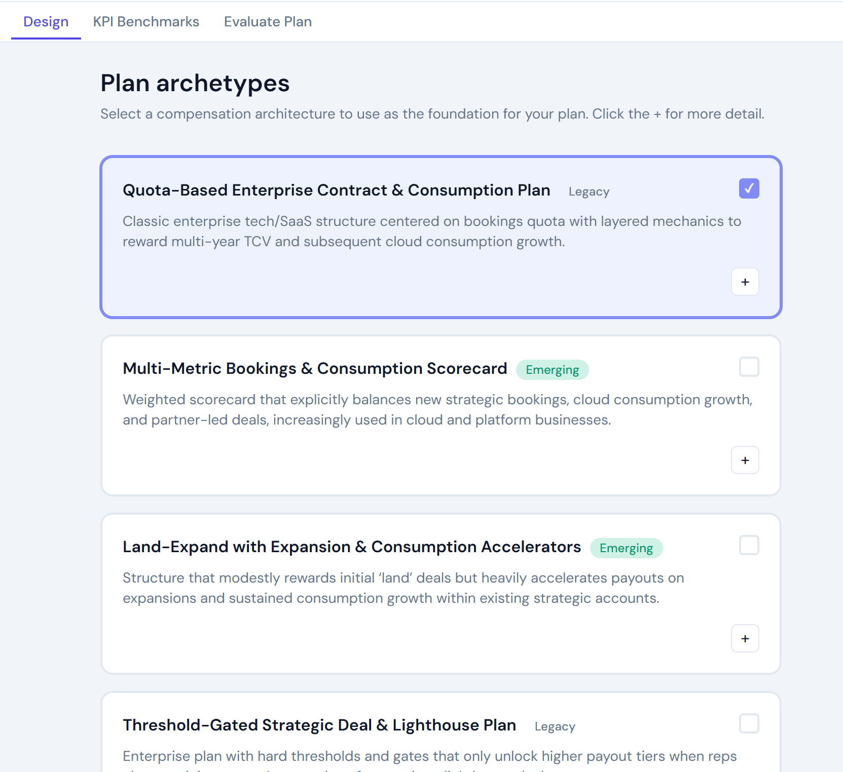 SUMI Plan Structures — AI-generated compensation plan structures